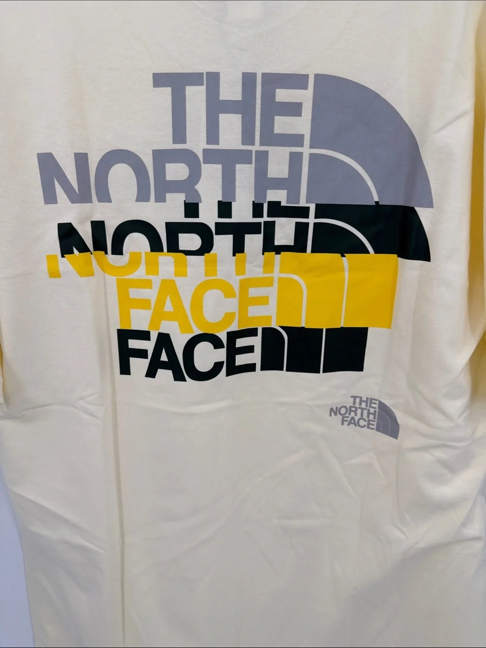 The North Face Cream Graphic 'Never Stop Exploring' Tee